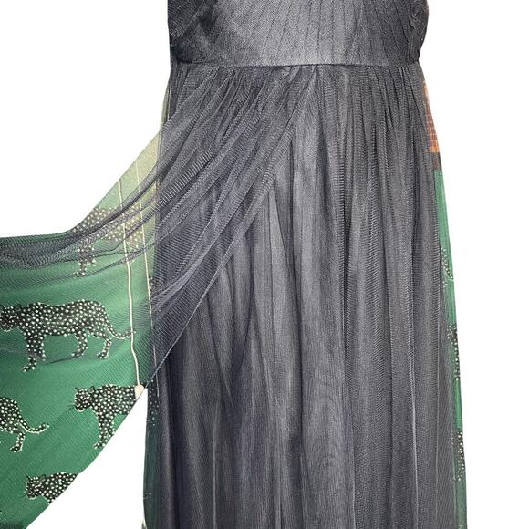 Jenny Yoo Annabelle Convertible Navy Tulle Sweetheart Strapless Dress Size 14 - Picture 9 of 12